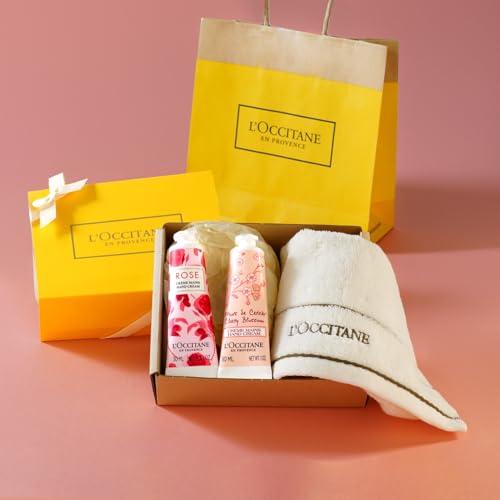 ロクシタン(L'OCCITANE) フローラルハンドクリームデュオ (ローズ&チェリー) 2本セット ショッパーバッグ付き 誕生日 お祝い ギフト プレゼント 人気 ホワイトデー 卒業 新生活 餞別 お返し 送別 お礼春ギフト