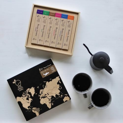 ［6つの産地が楽しめる］ INIC coffee Beans Aroma アソート スティック コーヒー 18本 シングルオリジンコーヒー エチオピア マンデリン グァテマラ キリマンジャロ コロンビア ブラジル インスタント ギフト プレゼント イニックコーヒー