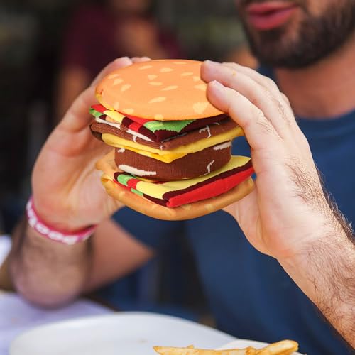 [AGRIMONY] ハンバーガーボックス 靴下 メンズ レディース おもしろ プレゼント 父の日 クリスマス 誕生日 ギフト コットン クルーソックス