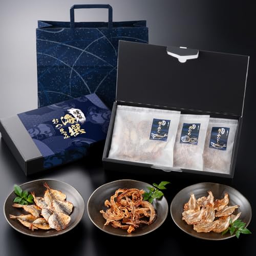 おつまみ ギフト 海撰 燻製おつまみ3種セット 国産山桜チップの燻製 誕生日プレゼント 男性 個包装 酒のつまみ 手提げ袋付き