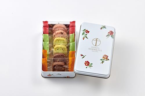 銀座千疋屋 缶入り銀座クッキー(6個) ギフト お菓子 焼き菓子 クッキー詰合せ 100g