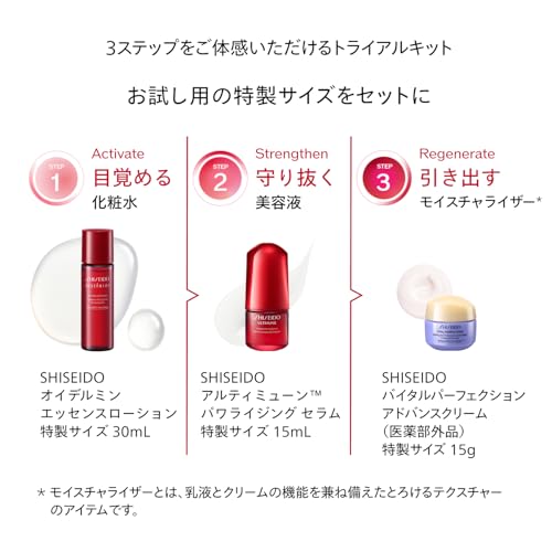 SHISEIDO アルティミューン トライアルキット 美容液15mL+化粧液30mL+クリーム15g