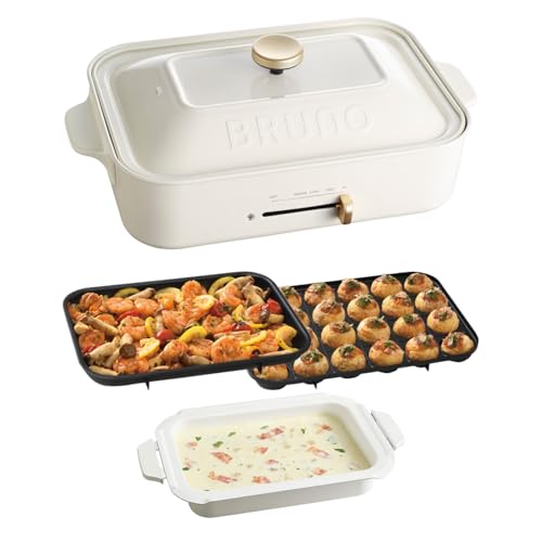 BRUNO ブルーノ コンパクトホットプレート たこ焼き セラミック鍋 平面