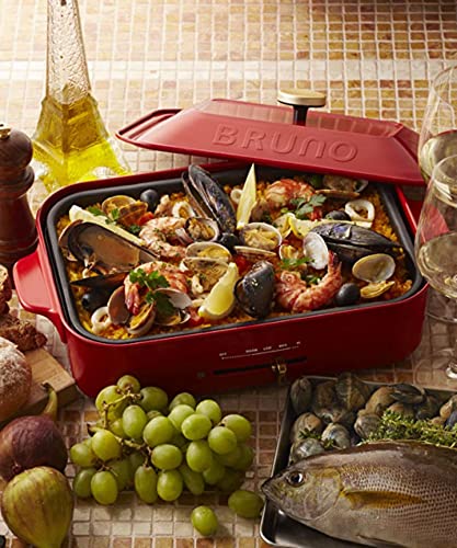 BRUNO ブルーノ コンパクトホットプレート たこ焼き セラミック鍋 平面