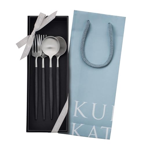 クチポール Cutipol GOA デザート フォーク・スプーン 4点 ギフトセット