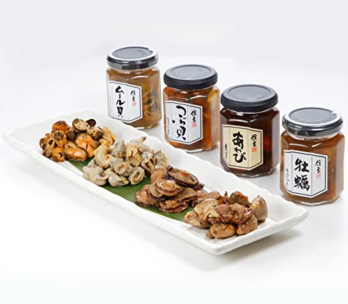 信玄食品 煮貝 詰合せ 瓶詰 セット 海鮮グルメ ギフト ４種の貝 あわび 酒のつまみ おつまみ