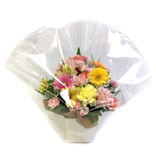 [Flowerfarm(フラワーファーム)] 花 花束 生花 フラワーアレンジメント flower プレゼント 贈り物 ギフト 誕生日 結婚記念日 結婚祝い クリスマス 母の日 父の日 退職 (赤＆ピンク系)